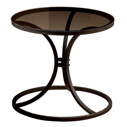 Mesa de cabeceira CORLEAONE 57,8x60 cm preto