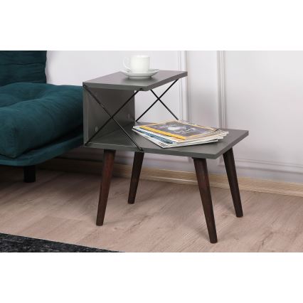 Mesa de cabeceira CROSS 55x50 cm antracite