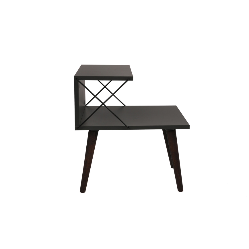 Mesa de cabeceira CROSS 55x50 cm antracite