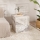 Mesa de cabeceira KUP 50x45 cm decoração em mármore