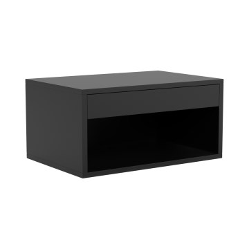 Mesa de cabeceira LIGNE 50x35 cm preta