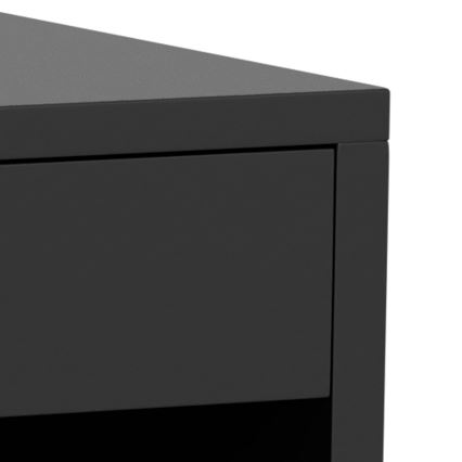 Mesa de cabeceira LIGNE 50x35 cm preta