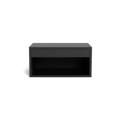 Mesa de cabeceira LIGNE 50x35 cm preta