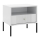 Mesa de cabeceira LUE 54x39 cm branca/preta