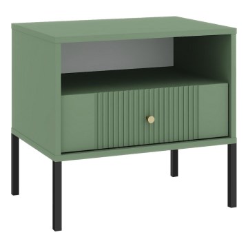 Mesa de cabeceira LUE verde/preta