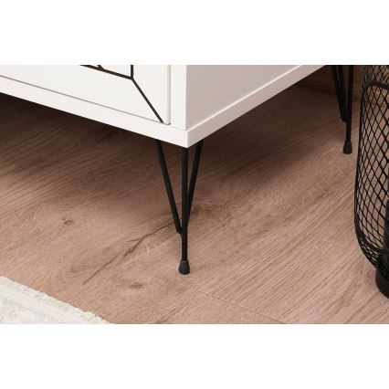 Mesa de cabeceira LUNA 50x55 cm branca