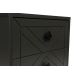 Mesa de cabeceira LUNA 55x50 cm antracite/preto