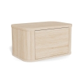 Mesa de cabeceira MADERA 46x30 cm carvalho branco