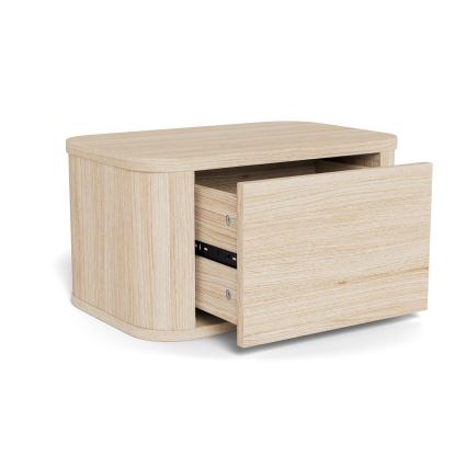 Mesa de cabeceira MADERA 46x30 cm carvalho branco