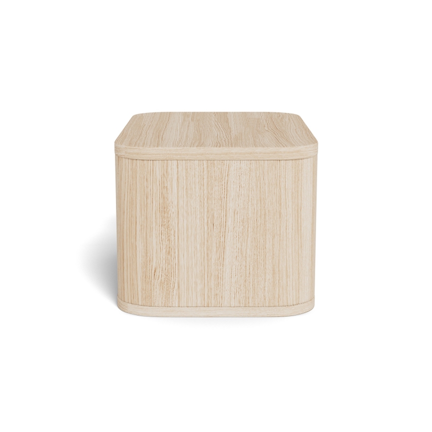 Mesa de cabeceira MADERA 46x30 cm carvalho branco