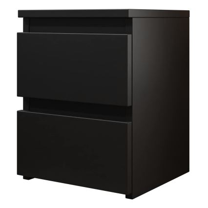 Mesa de cabeceira MALWA 40x40 cm mate preto