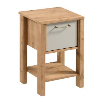 Mesa de cabeceira MENTA 42x59 cm carvalho Wotan/cinzento