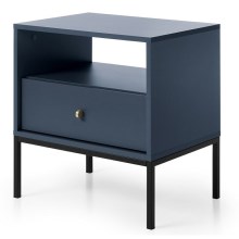 Mesa de cabeceira MONO 56x54 cm azul