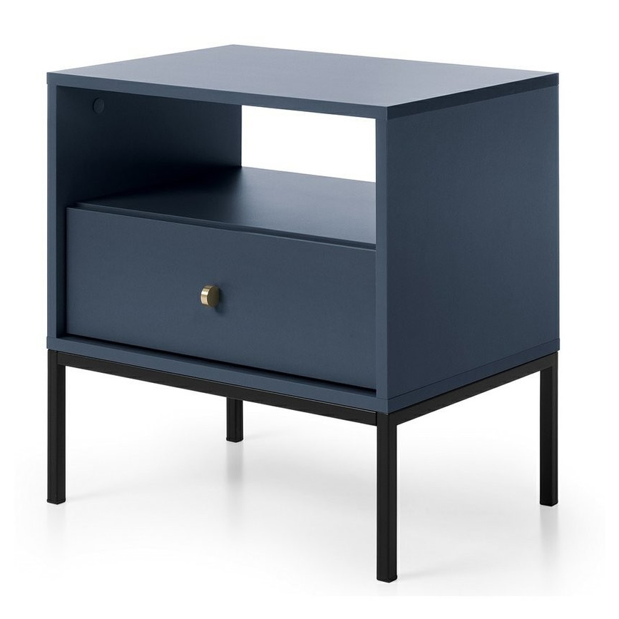 Mesa de cabeceira MONO 56x54 cm azul