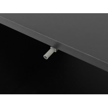 Mesa de cabeceira OVESSI 52x47 cm preto/carvalho artisan