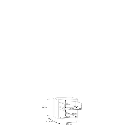 Mesa de cabeceira PANO bege