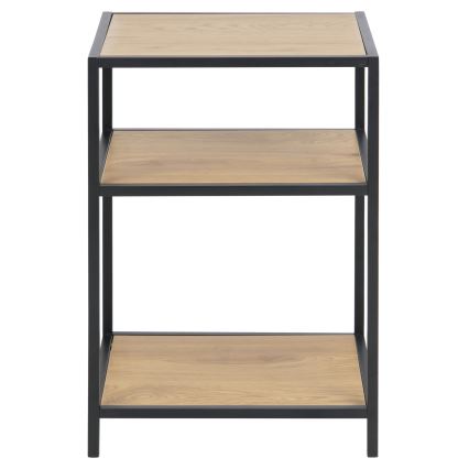 Mesa de cabeceira SARON carvalho/preto