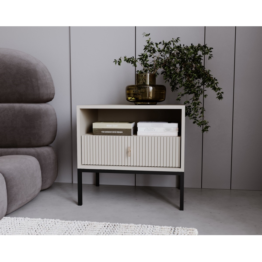 Mesa de cabeceira SUE bege/caxemira