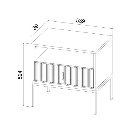 Mesa de cabeceira SUE preta