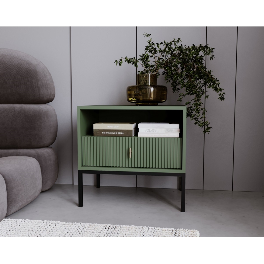 Mesa de Cabeceira SUE verde/preta