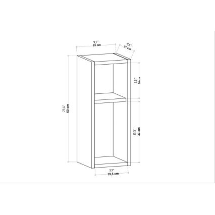 Mesa de cabeceira TILMO antracite