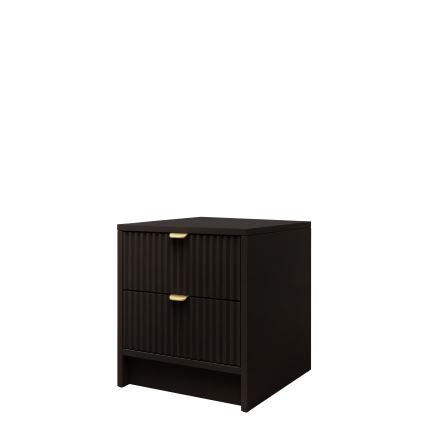Mesa de cabeceira TIRENO 40x35 cm preta