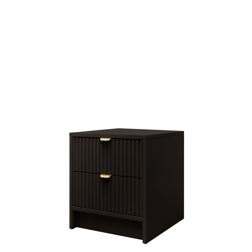 Mesa de cabeceira TIRENO 40x35 cm preta