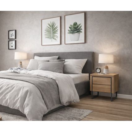 Mesa de cabeceira ZARINE em carvalho