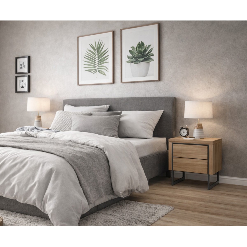 Mesa de cabeceira ZARINE em carvalho