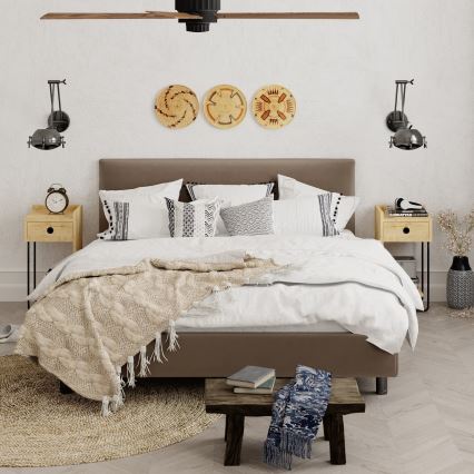 Mesa de cabedeira CACTUS 60x29,5 cm bege/preto