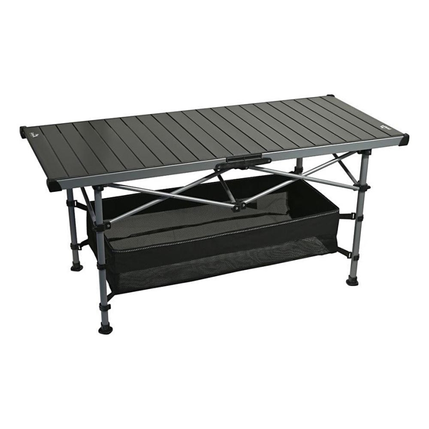 Mesa de campismo dobrável 123x55cm antracite