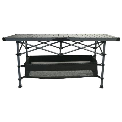 Mesa de campismo dobrável 123x55cm antracite