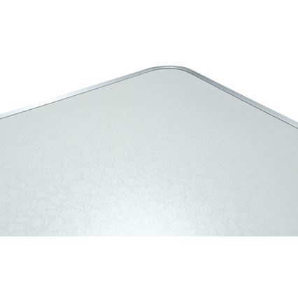 Mesa de campismo dobrável + 4x cadeiras branco/cromado mate