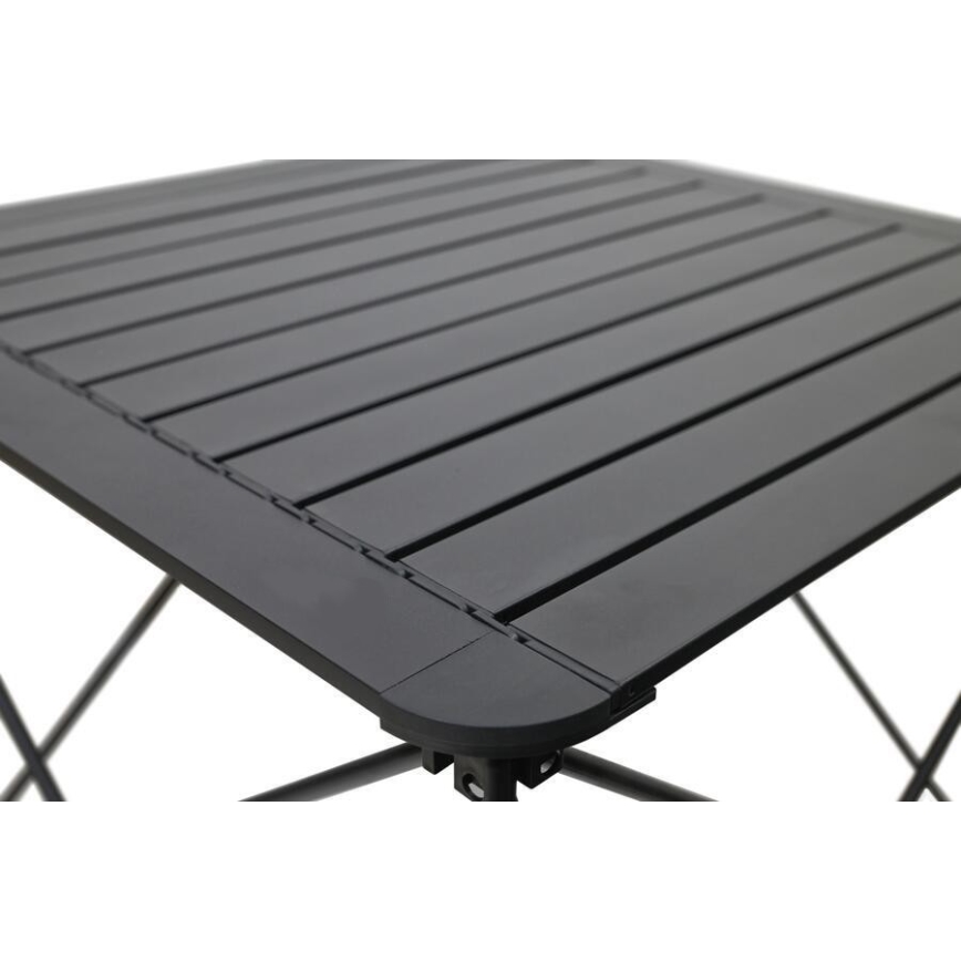 Mesa de campismo dobrável 70x70cm antracite