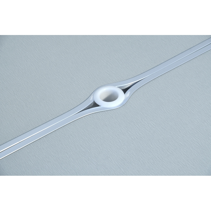 Mesa de campismo dobrável com cadeiras branco/cromado mate