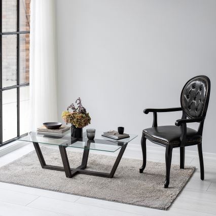 Mesa de centro AMALFI 35x105 cm pinho/transparente