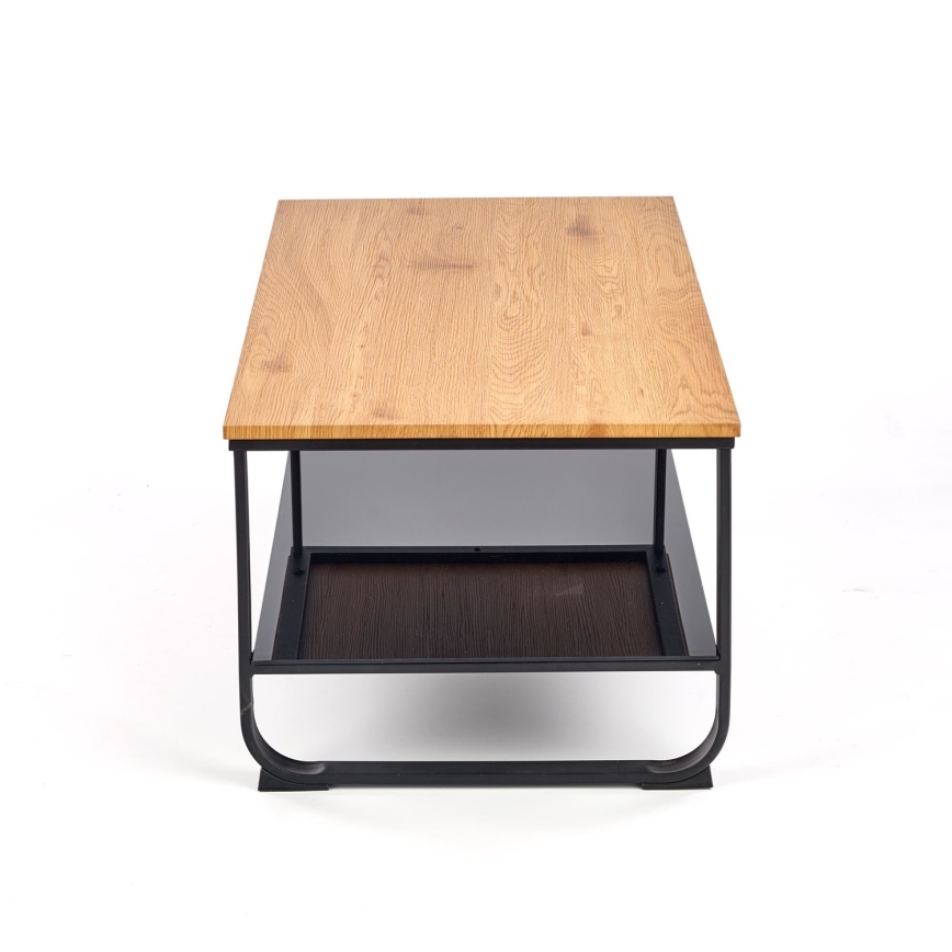 Mesa de centro ARTIGA 45x105 cm preta/bege