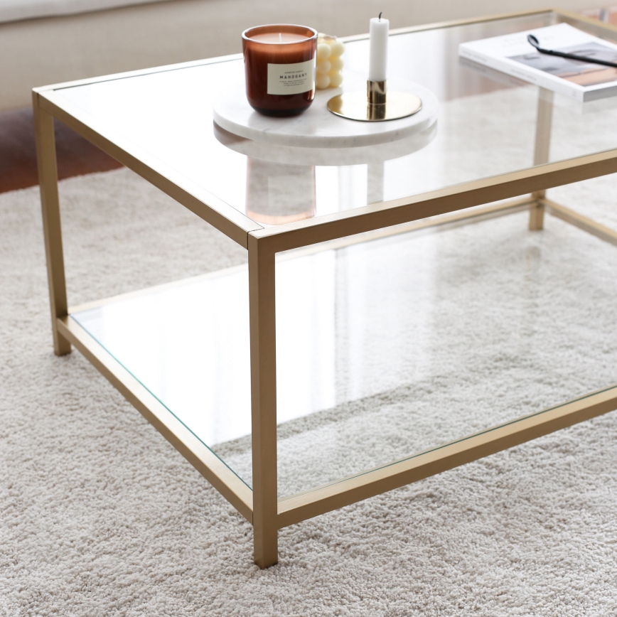 Mesa de centro ASTRO 40x90 cm dourado