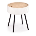 Mesa de centro AURA 45x38 cm branco/preto/bege