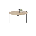 Mesa de centro AURA Ø 55 cm carvalho/antracite