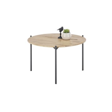 Mesa de centro AURA Ø 55 cm carvalho/antracite