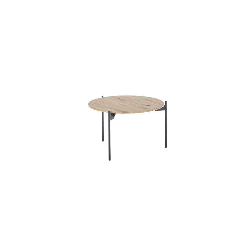 Mesa de centro AURA Ø 55 cm carvalho/antracite