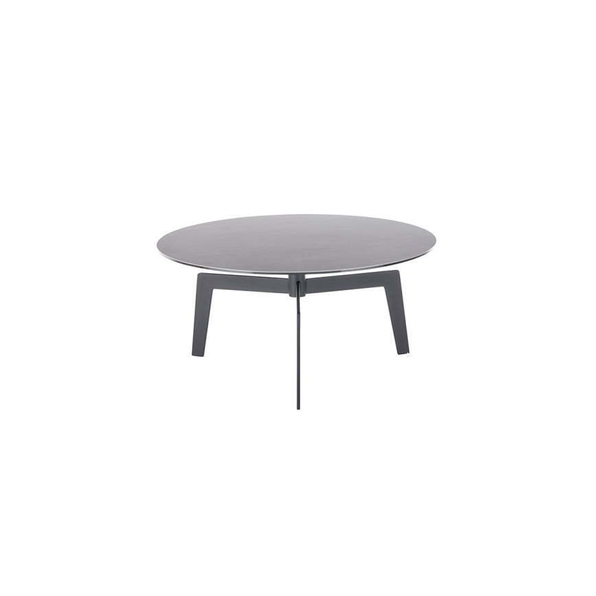 Mesa de centro BALANCE, diâmetro 80 cm, cinzento/antracite
