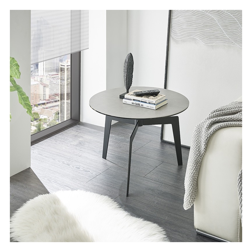 Mesa de centro BALANCE Ø 60 cm, cinzento/antracite