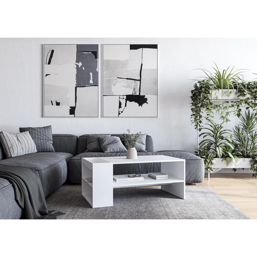 Mesa de centro BELA 100x42 cm branca