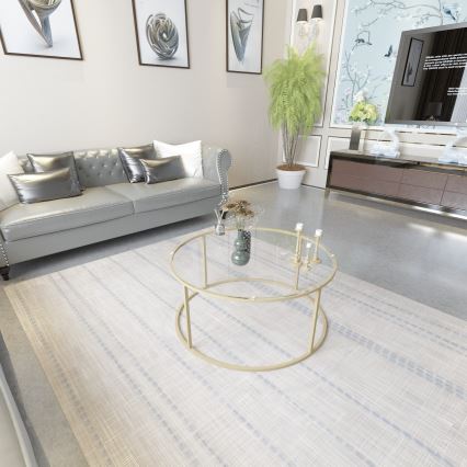 Mesa de centro BERLIN 80x45 cm dourado/transparente