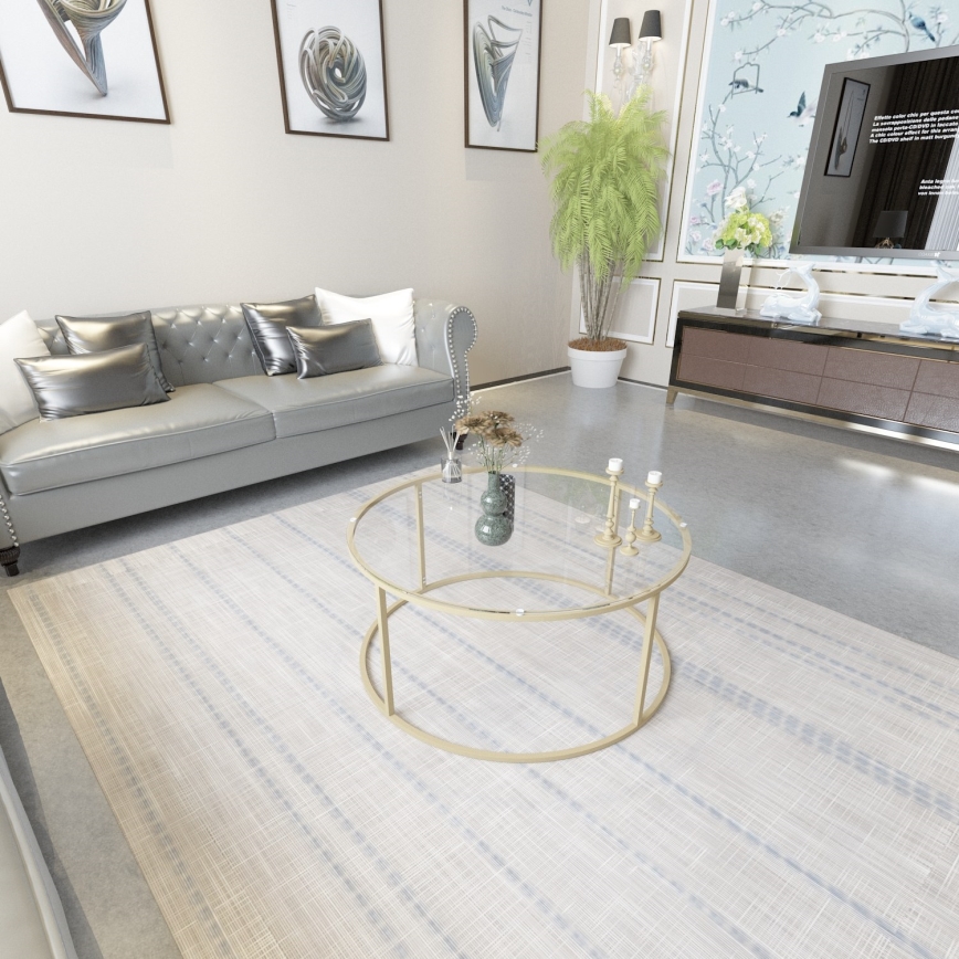 Mesa de centro BERLIN 80x45 cm dourado/transparente