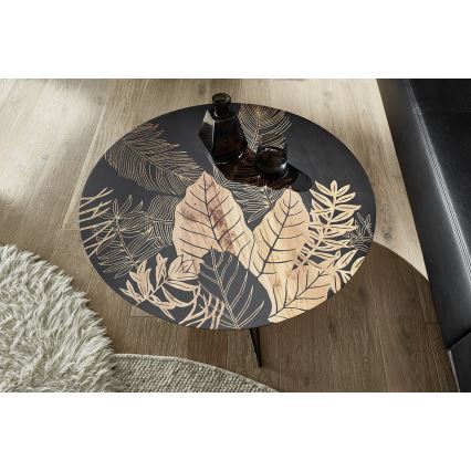 Mesa de centro BRAVON em madeira de manga