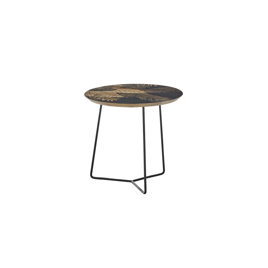 Mesa de centro BRAVON em madeira de manga