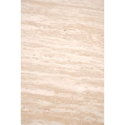 Mesa de centro CALDO, Ø 50 cm, castanho/bege